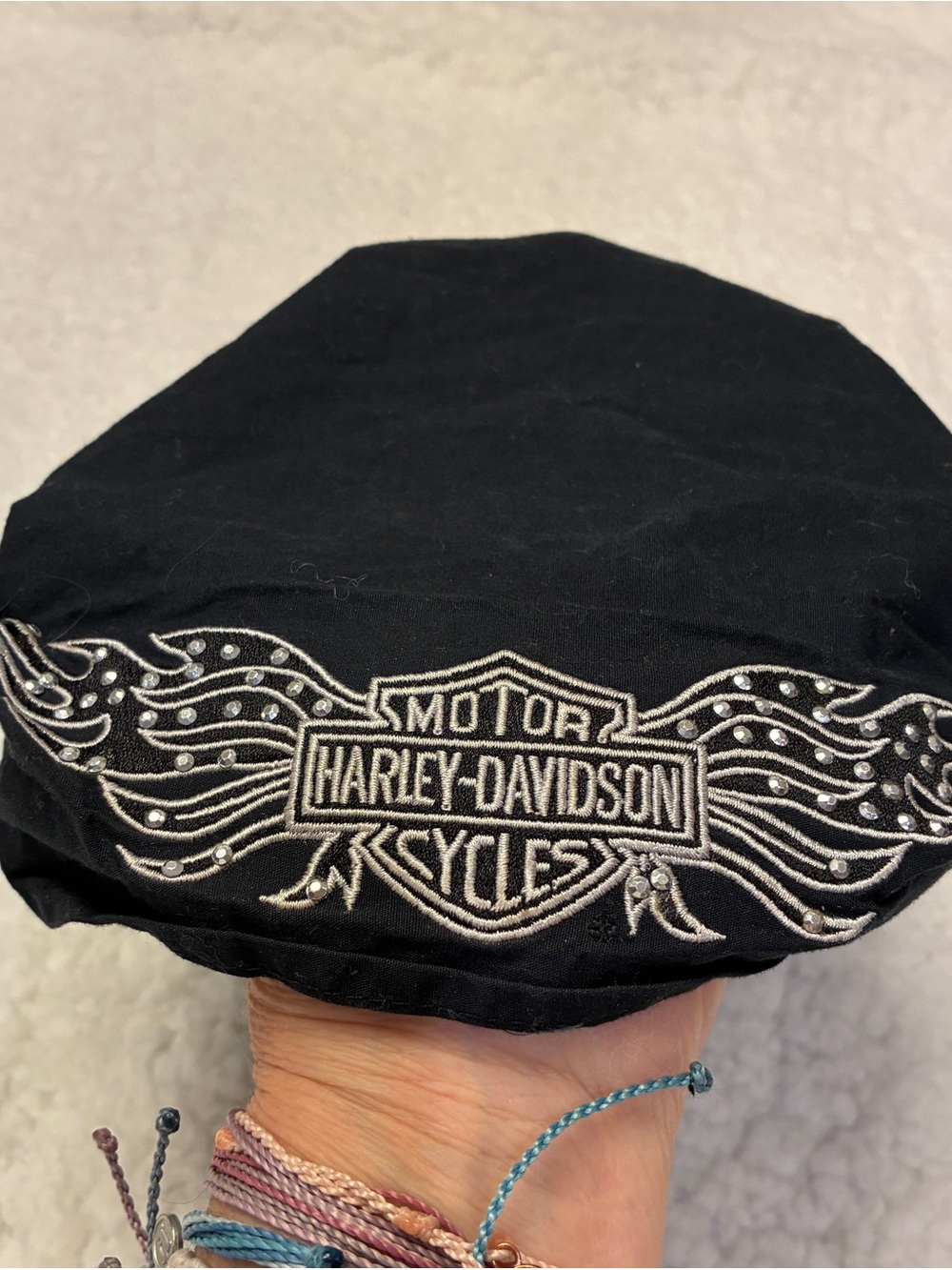 WOMEN'S METALLIC HARLEY DAVIDSON WRAP - BLACK BEAUTY.